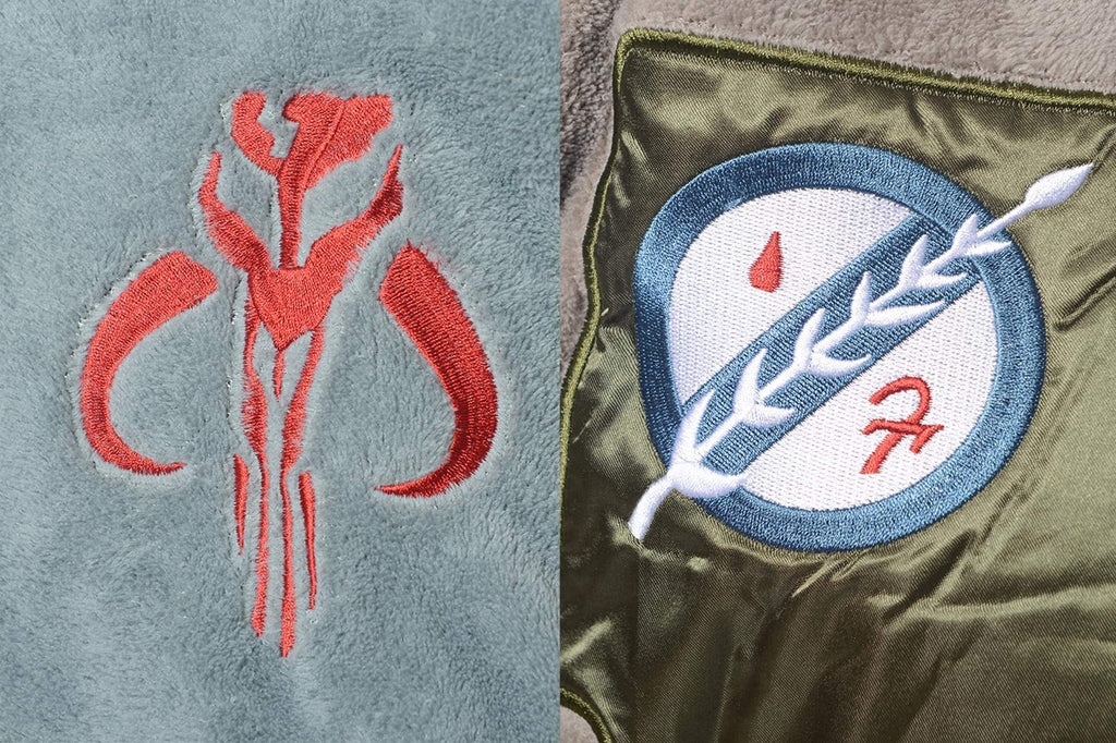 Star Wars Boba Fett Hooded Bathrobe for Men | Soft Plush Spa Robe for Adults | Lightweight Fleece Shower Robe With Belted Tie |