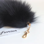 Fashion Black Fox Tail Keychain Pendant - Fashion Accessory & Halloween Cosplay Prop