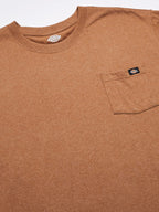 Dickies Men's Heavyweight Crew Neck Short Sleeve Tee, Brown Duck Heather, Small