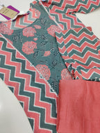 Gosriki Women'S Cotton Blend Straight Solid Kurta With Pant & Dupatta (Rinki Sty-Go)