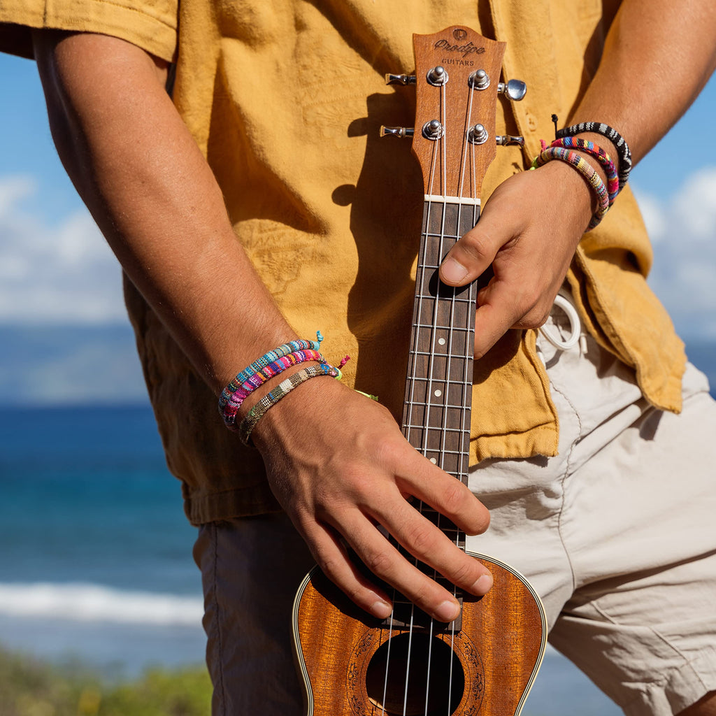 FROG SAC 12 Woven Bracelets for Women and Men, Boho Ethnic Friendship Bracelet Pack for Adults, Adjustable VSCO Stackable Beach