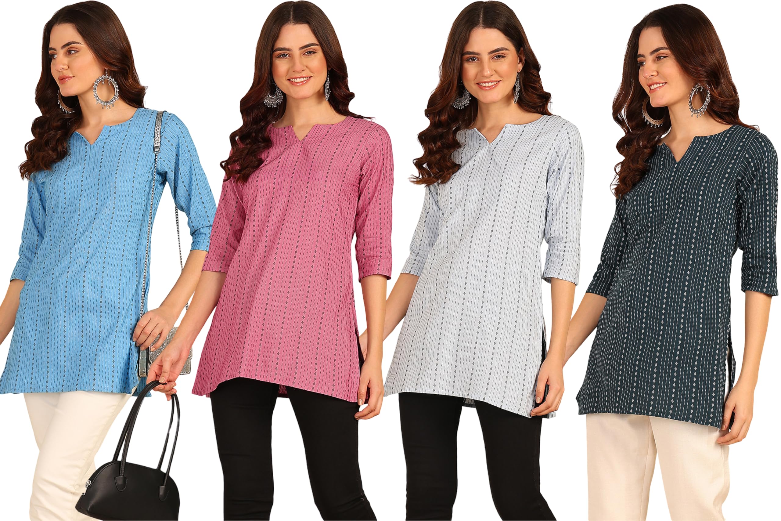 Dsk Studio Cotton Short Kurti For Women And Girls