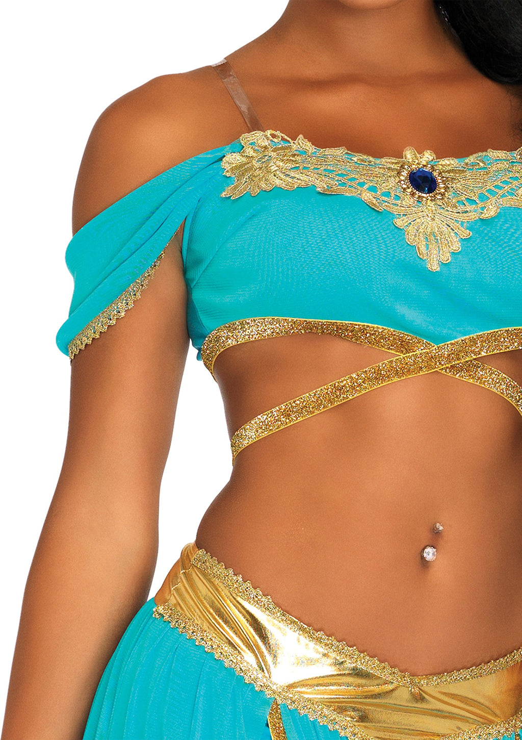 Leg Avenue Oasis Princess Costume - Small - Blue (4-Piece)