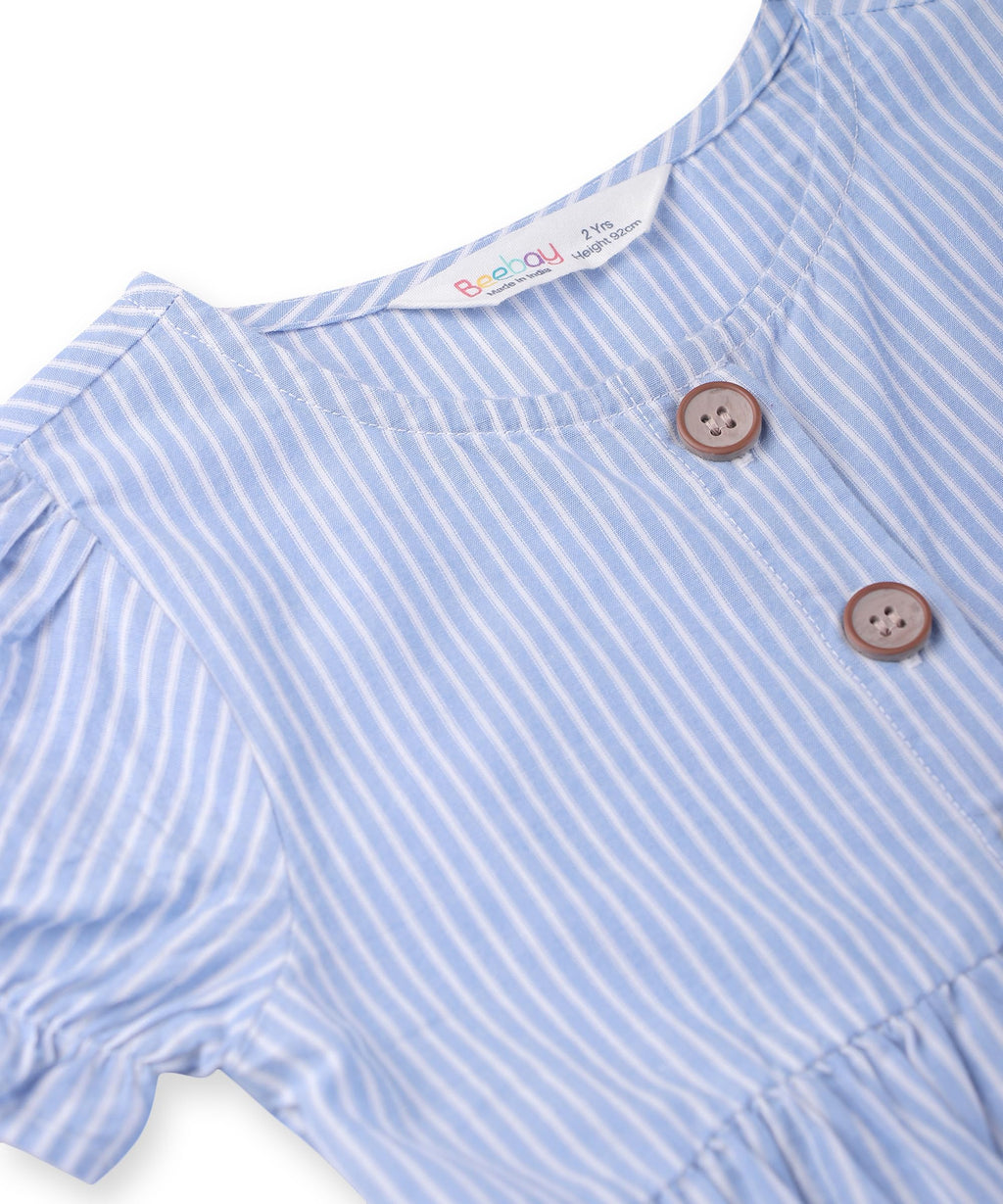 Beebay Kids Girls Panda Applique y/d Dress Blue