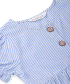 Beebay Kids Girls Panda Applique y/d Dress Blue