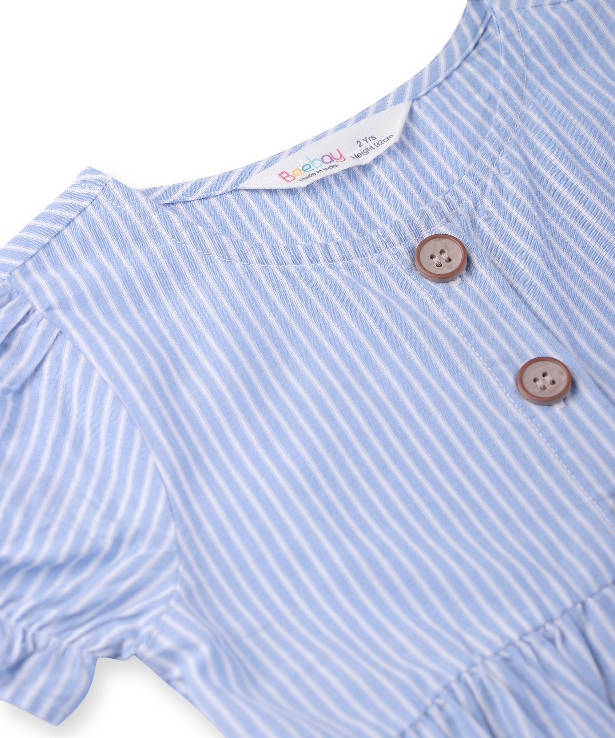 Beebay Kids Girls Panda Applique y/d Dress Blue