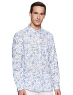 Pepe Jeans MenS Floral Slim Fit Casual Shirt (Pm306544_Blue 2Xl)