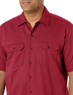 Unisex Short-Sleeve Work Shirt - BLAcK - S(D0102H7MFB6)