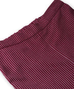 Beebay Kids Girls Pinstriped peplum co-ord set Maroon