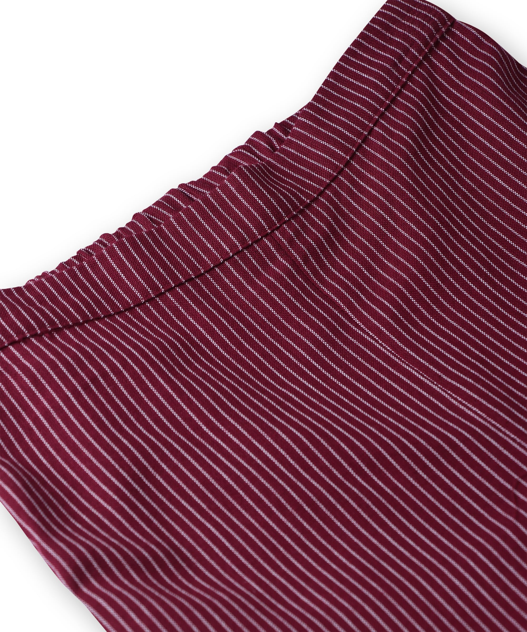 Beebay Kids Girls Pinstriped peplum co-ord set Maroon