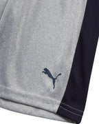 PUMA Boys' Short Set - 3 Piece Short Sleeve Graphic T-Shirts and Active Shorts Outfit Set for Boys (Sizes: 2T-7), Size 4, Mint/N