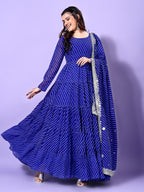 Fashion Basket Georgette Anarkali Kurta Set For Women