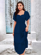 Toochki Dress For Women | Dresses For Women | Fit & Flare Dress | Anarkali Dress For Women | Midi Length Dress | Rayon Dresses |