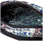 Vera Bradley Women's Cotton Mini Cosmetic Makeup Organizer Bag, Java Navy Camo - Recycled Cotton, One Size