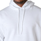 Unisex Ecosmart 5050 Pullover Hooded Sweatshirt - WHITE - S(D0102HI3MLU)