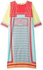 Gosriki WomenS Multicolor Printed Straight Kurta With Plazzo (Naguar_L)