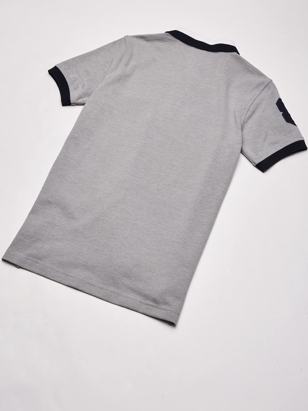 Tommy Hilfiger Boys Short Sleeve Matt Polo Shirt, grey Heather, X-Large
