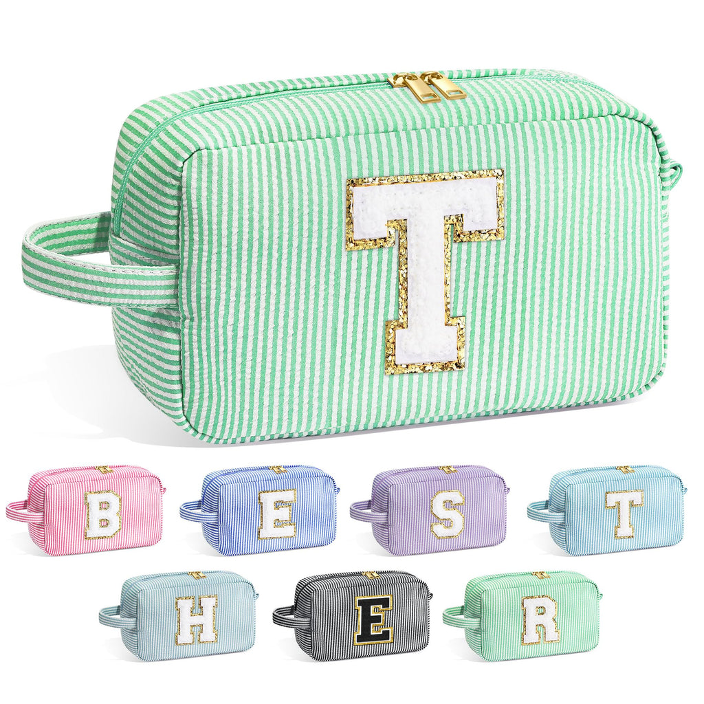 YOOLIFE Teacher Appreciation Gifts - Personalized Monogram Makeup Bags for Women