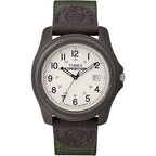 Timex Men's T49101 Expedition Camper Green Nylon/Leather Strap Watch