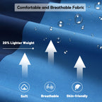 KAILUA SURF Mens Swim Trunks Long, Quick Dry Mens Boardshorts, 9 Inches Inseam Mens Bathing Suits with Mesh Lining