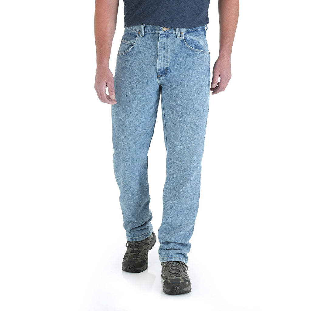 Wrangler Men's Big Rugged Wear Relaxed Fit Jean ,Vintage Indigo,48x34