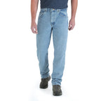 Wrangler Men's Big Rugged Wear Relaxed Fit Jean ,Vintage Indigo,48x34