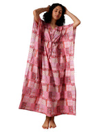 Libas WomenS Cotton Regular Night Suits Nightgown (50281_Pink_One Size)