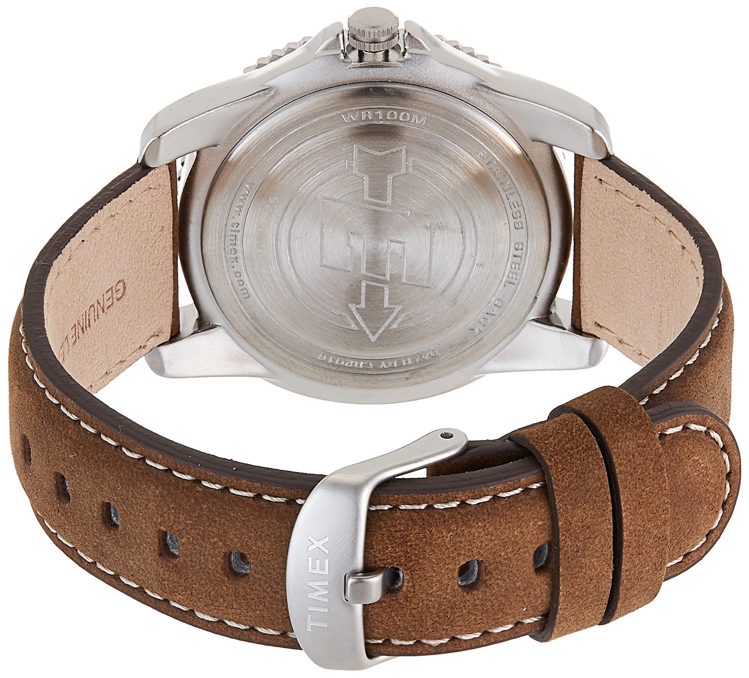 Timex Men's T46681 Expedition Traditional Brown Leather Strap Watch