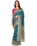 Glory Sarees Womens Blend Banarasi Silk Saree