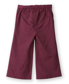 Beebay Kids Girls Pinstriped peplum co-ord set Maroon