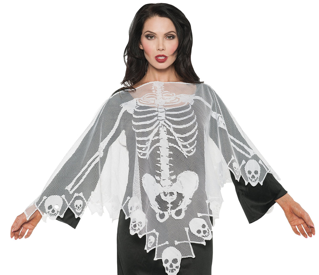 Women's Skeleton Lace Poncho