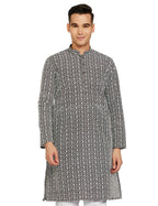 Be Active MenS Traditional Embroidered Lucknowi Full Sleeves Kurta || Cotton Kurta For Men || Men Kurta For Wedding || Kurta Fo