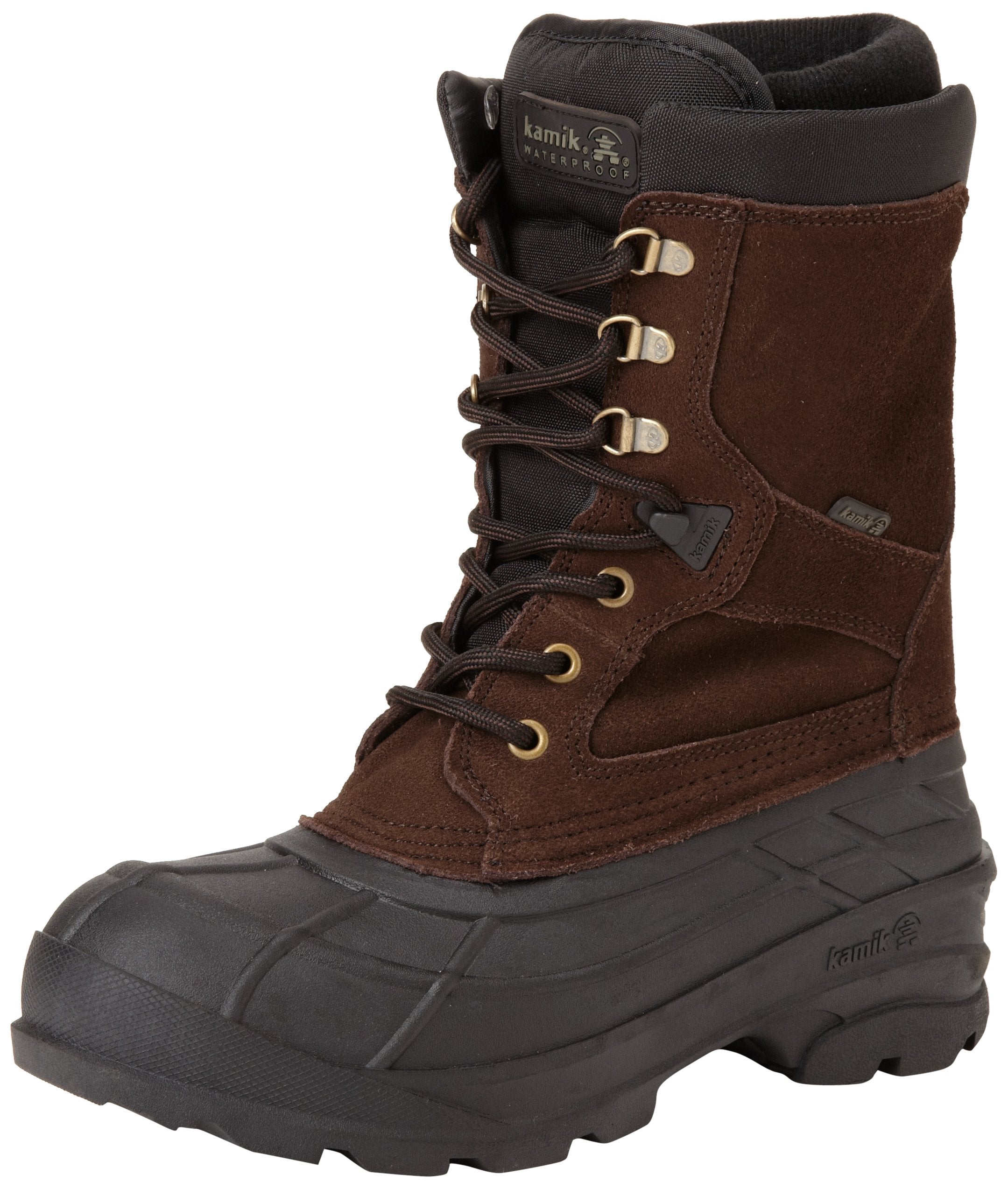 Kamik Men's Nationplus Snow Boot, Dark Brown, 9.5 W