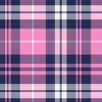 PajamaMania Women's Cotton Flannel Pajama PJ Pants with Pockets, Pink & Navy Plaid, X-Large