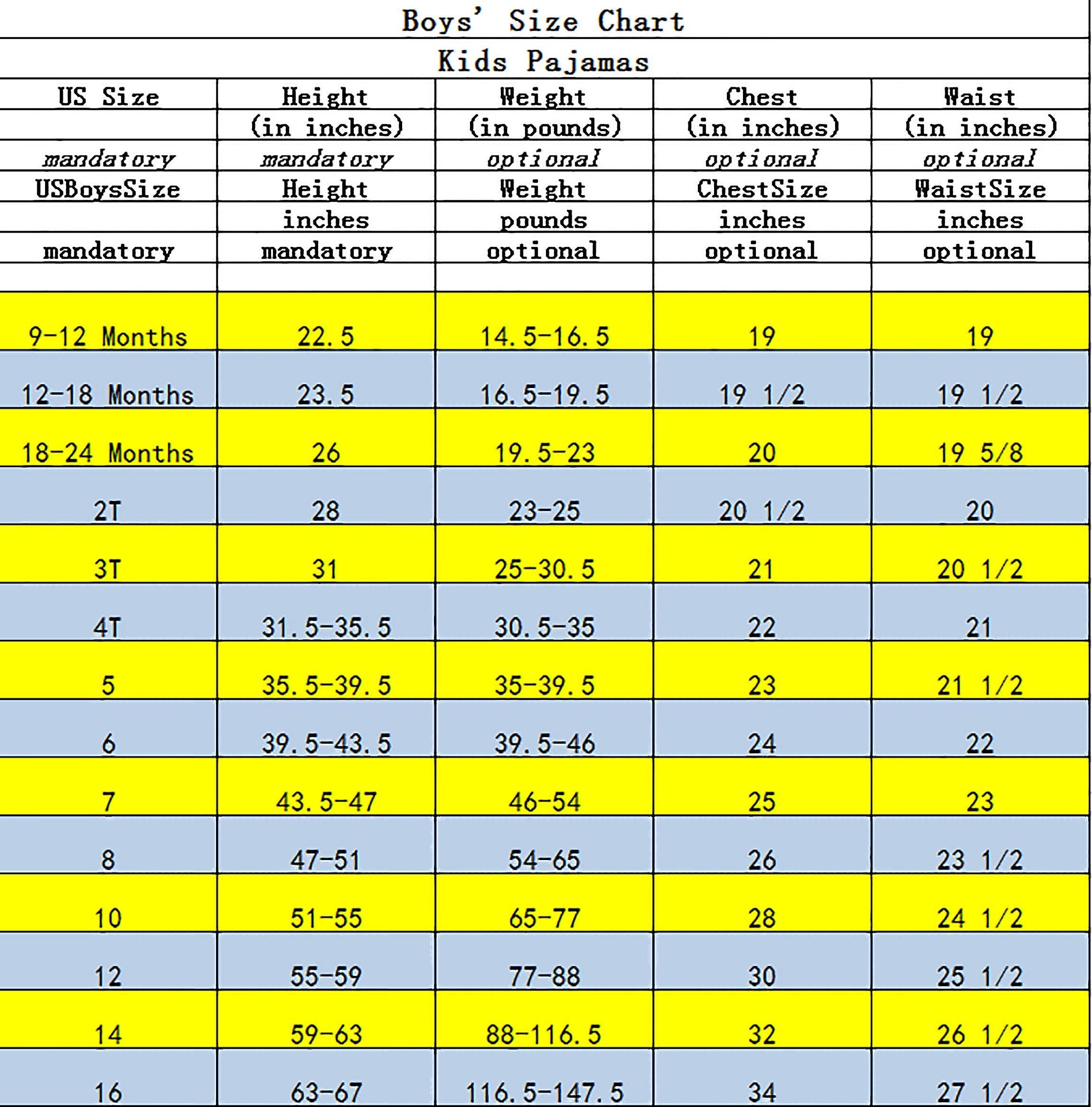 KikizYe Little Girls Boys Long Sleeve Christmas Pajamas Sets 100% Cotton Pyjamas Toddler Kids Pjs Size 5 Snowman