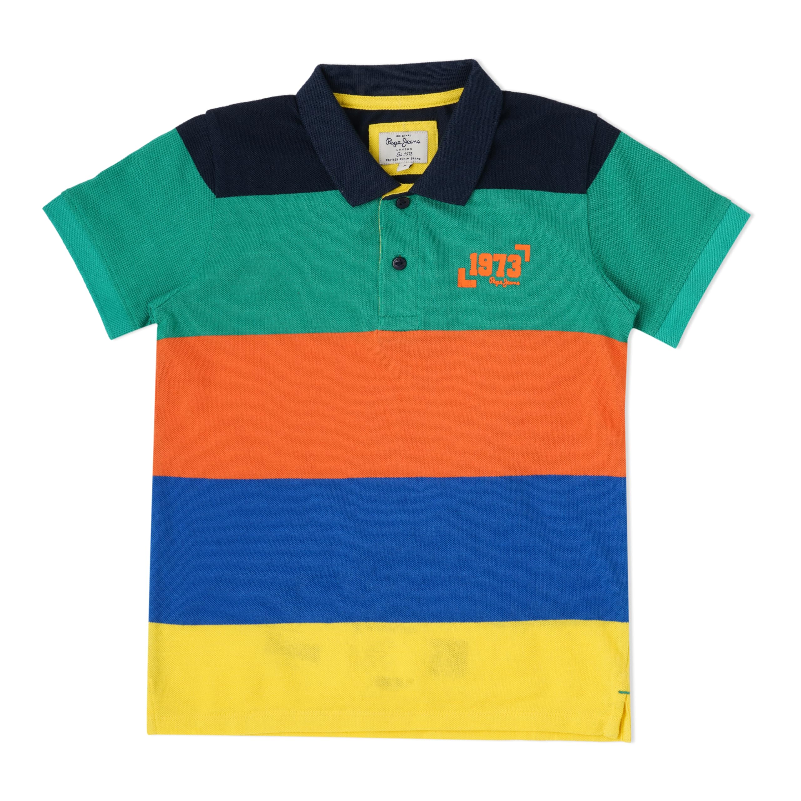 Pepe Jeans Boys Regular Fit Striped T-Shirts Multi Colour