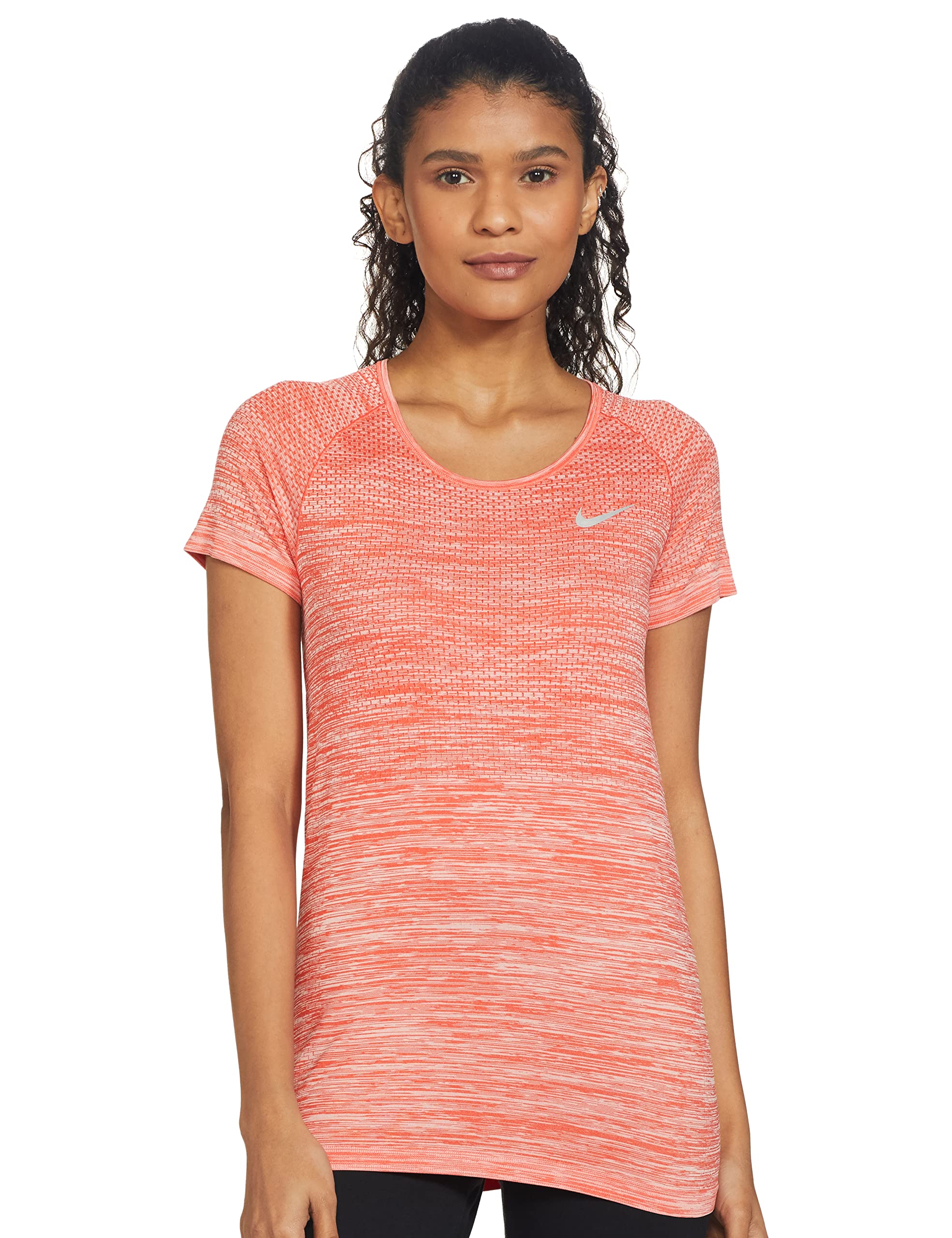Nike Solid Regular Fit Women T-Shirts