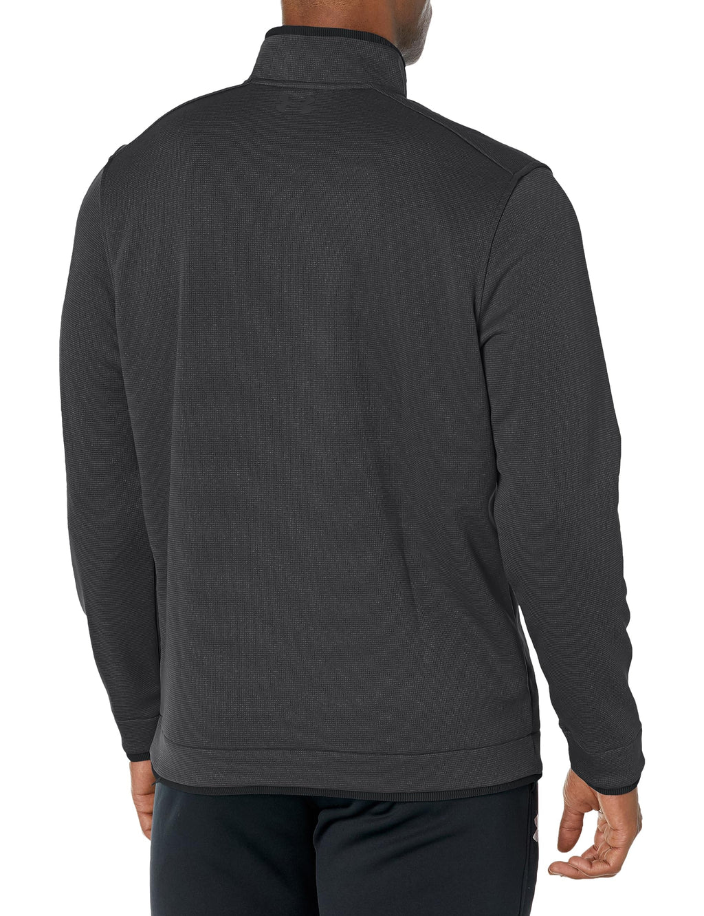 Under Armour Mens Storm Sweaterfleece Quarter Zip, (001) Black/White/Black, Medium