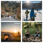 GoWith 1-2 Pairs Alpaca Wool Socks for Men and Women, Thermal Warm Crew Merino Wool Socks, Unisex Heated Winter Boot Socks, Grey