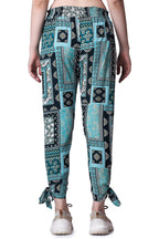 POPWINGS Casual Boho Printed Side Long Slit Trousers for Women || Summer Wear Comfortable Pull-On Women Trousers || Latest Weste