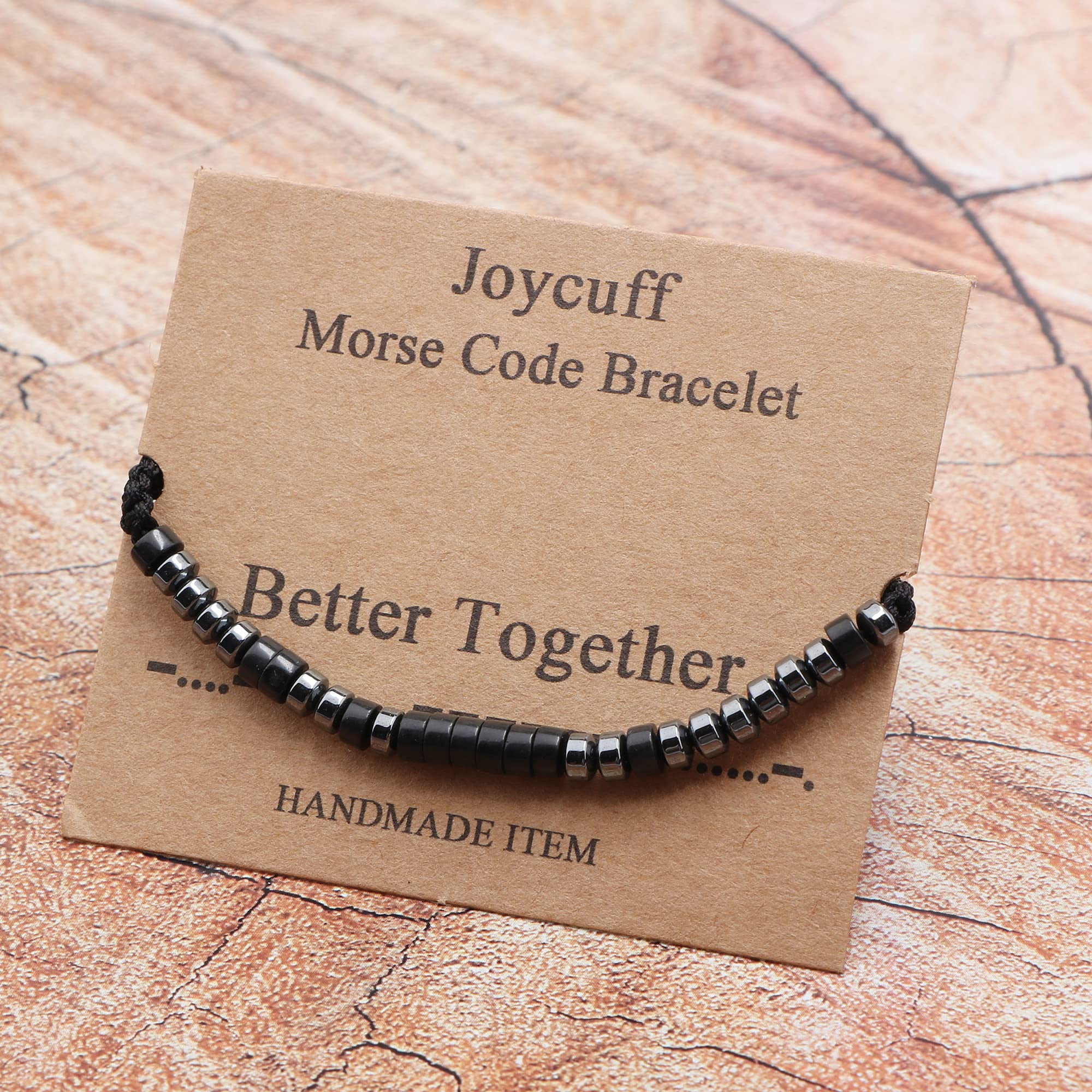 JoycuFF Gifts for Mom Daughter Nurse Bracelets for Women Unique Funny Silk Wrap Morse Code Bracelet Funny Inspirational Motivati
