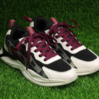 Puzeam Upgrade Tight Weave Flat Shoelaces 28 Colors 5/16 Wide Shoe Laces for Sneakers-Burgundy-120