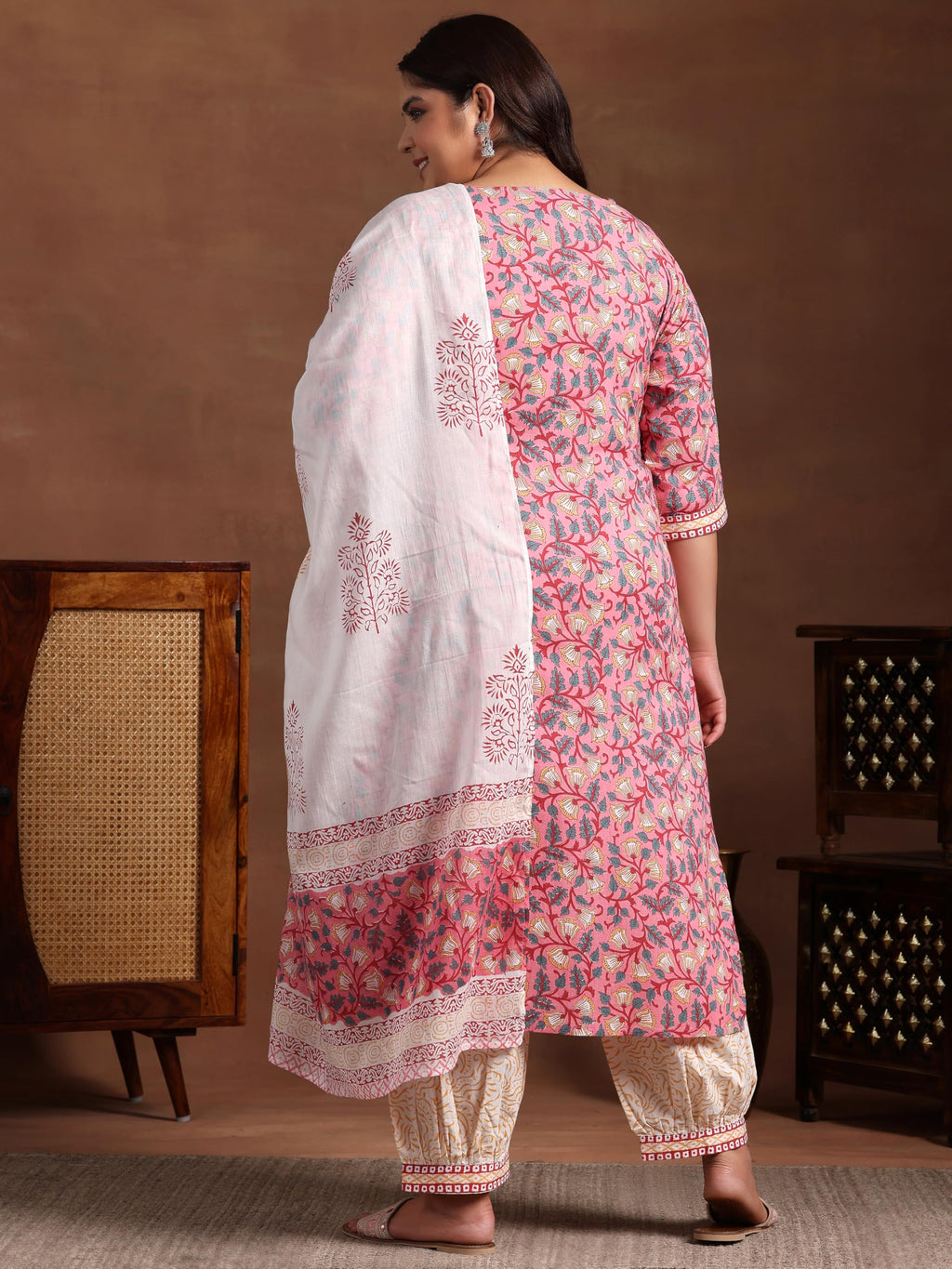 Extra Love By Libas Women'S Cotton Kurta Set (15659_Blue_3Xl)