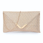 ADISA CL029 women clutch/sling bag (Gold)