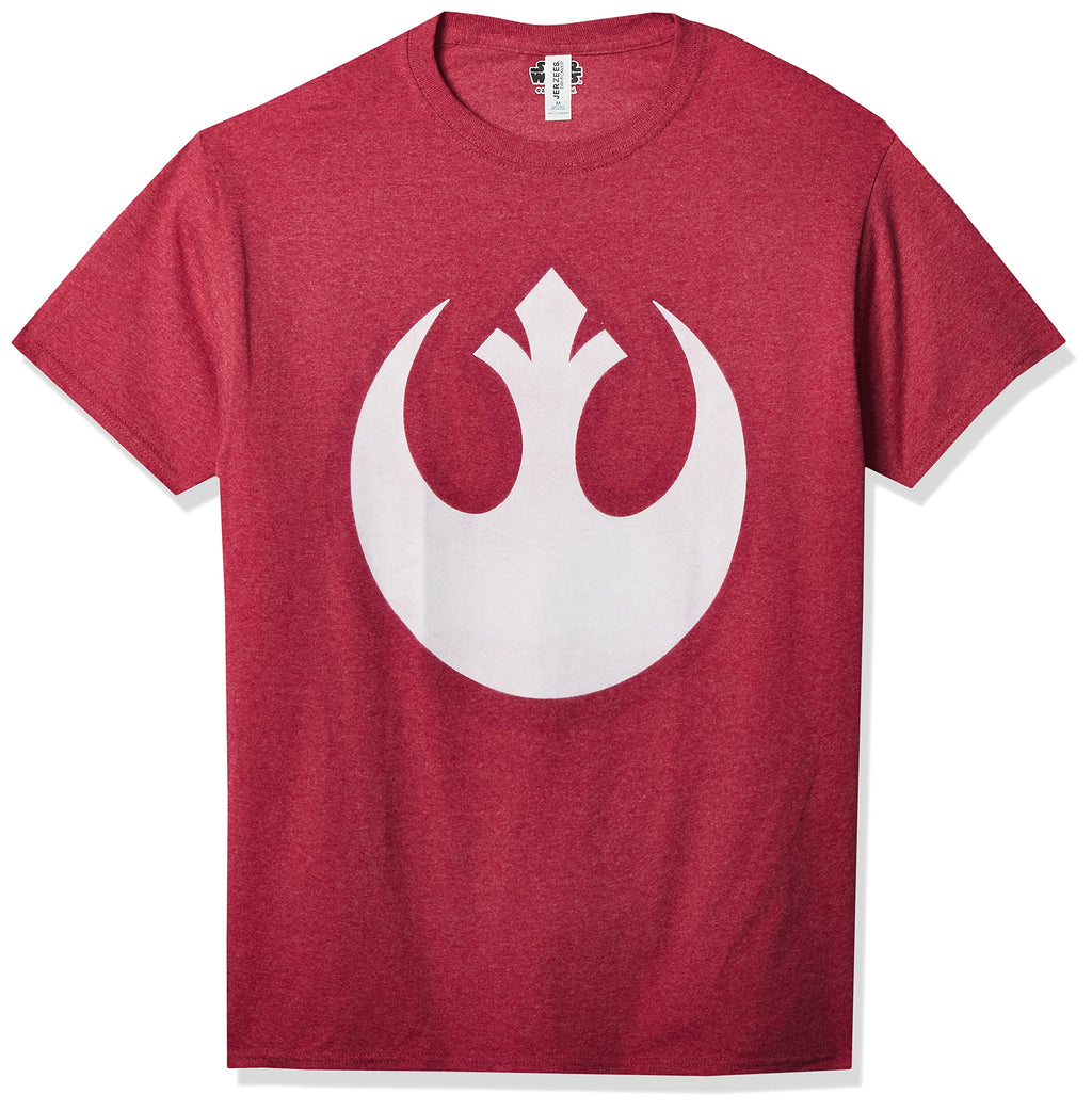 Star Wars Young Men's Alliance Emblem T-Shirt, Red Heather, Large