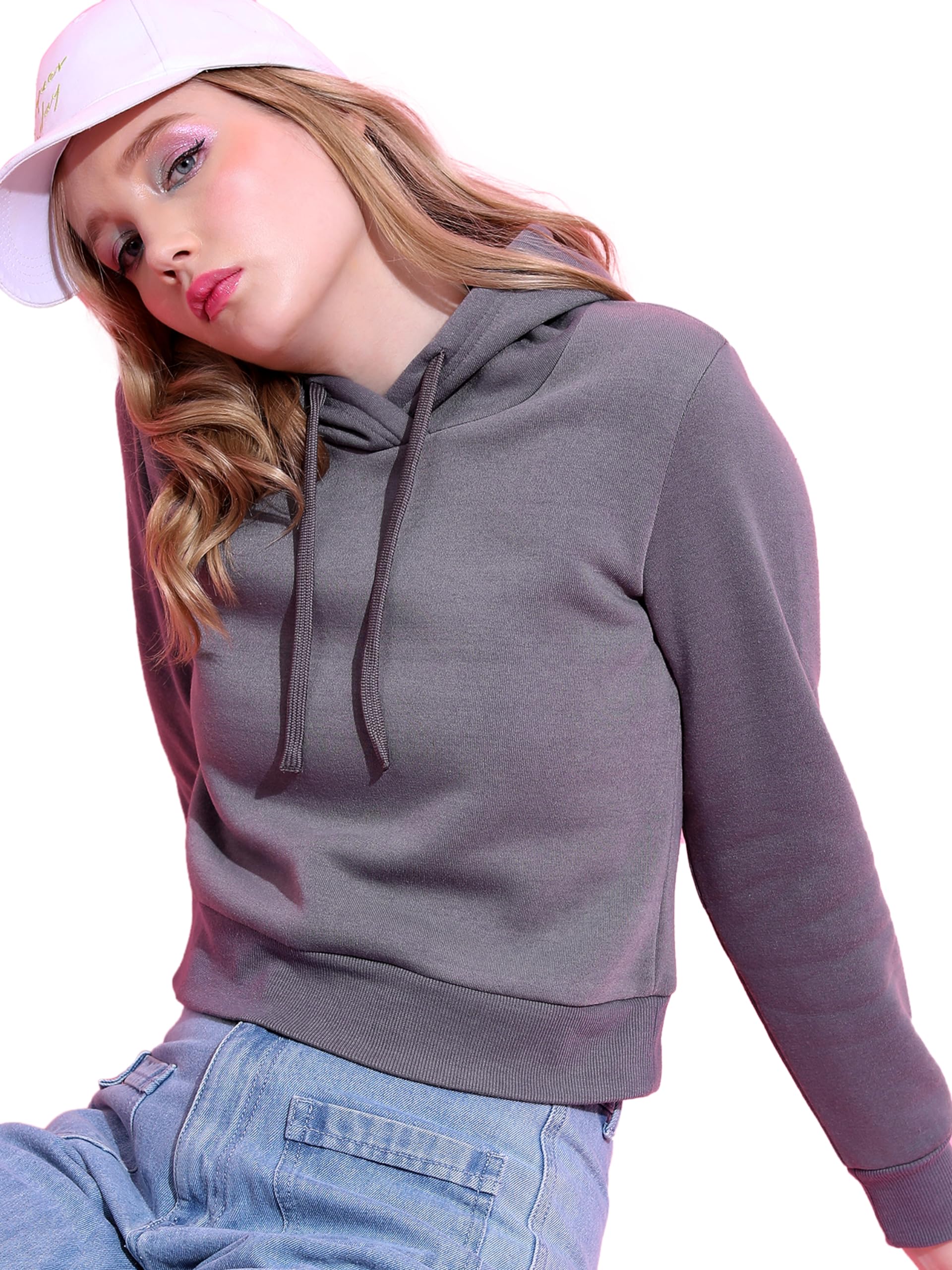 Ketch Womens Crop FIT Steel Sweatshirt