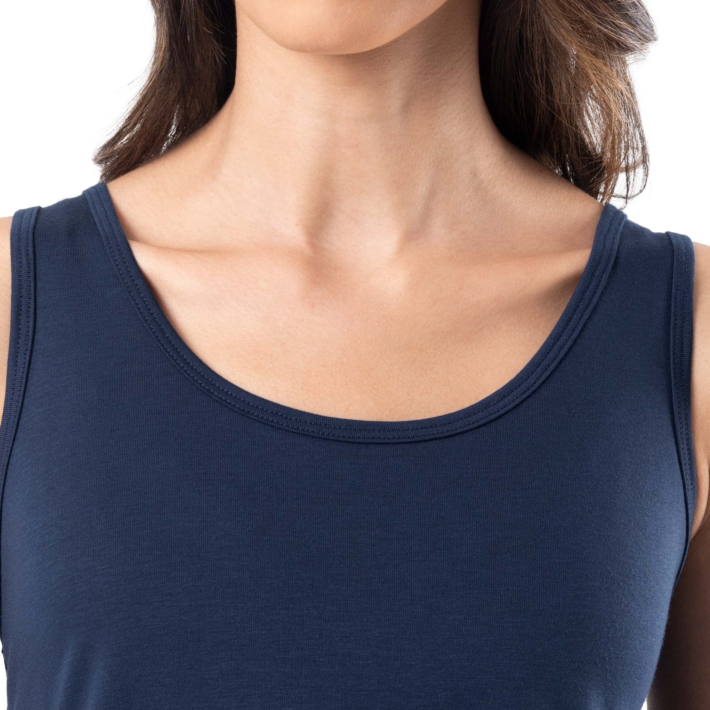 Fruit of the Loom Women's Breathable Tank Top, Pant, and Cardigan Sleep Set, Midnight Blue, Medium