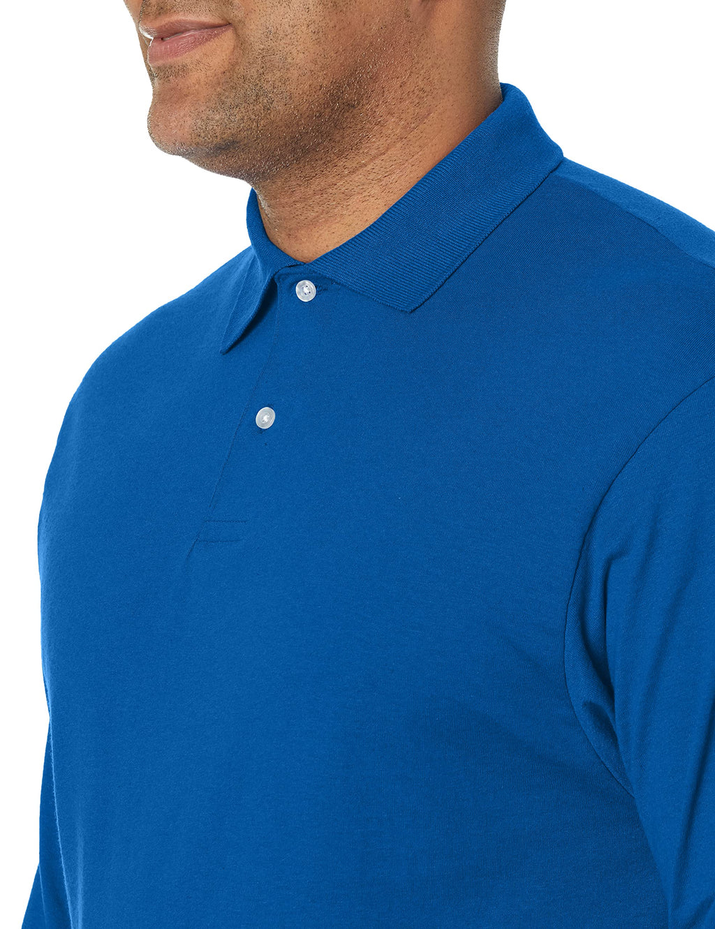 Jerzees Men's SpotShield Stain Resistant Polo Shirts (Short & Long, Long Sleeve-Royal Blue, X-Large