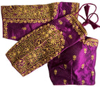Vihu Fashion WomenS Flower Embroidery Sleeves Cut Work Readymade Saree Blouse