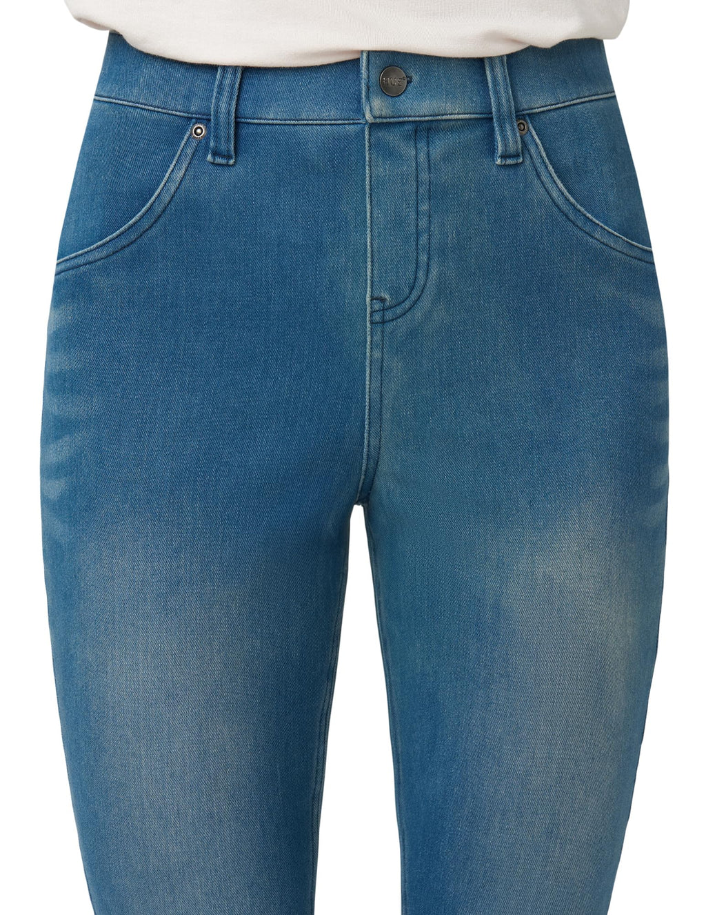 HUE womens Ultra Soft High Waist Denim Leggings Hosiery, Windsor Blue Wash, Small US
